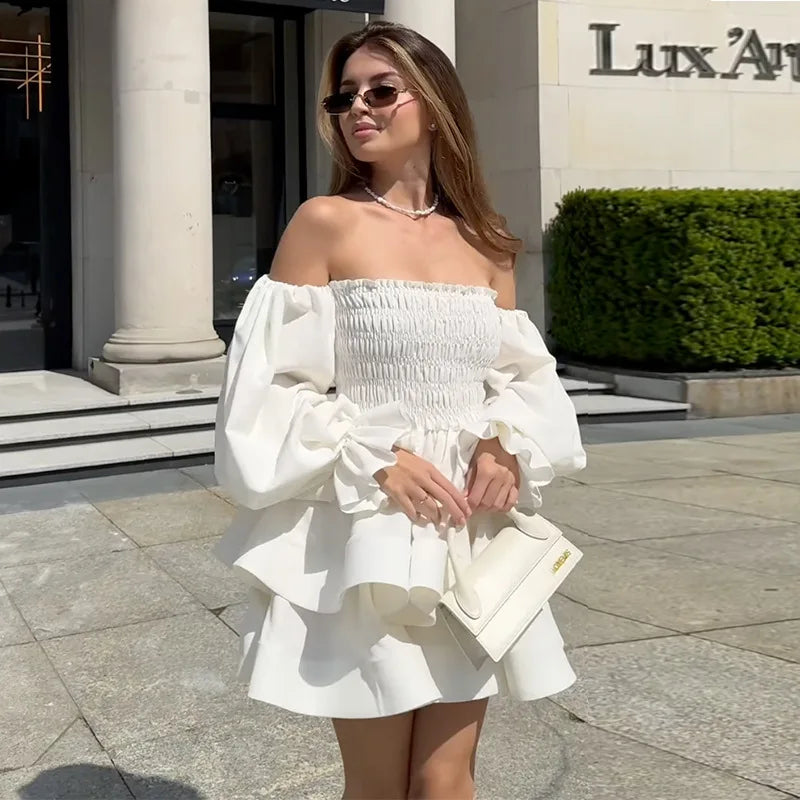 Off-Shoulder Sweetheart Tube Top Dress