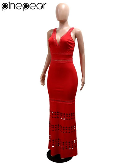 Knit Party Long Dress