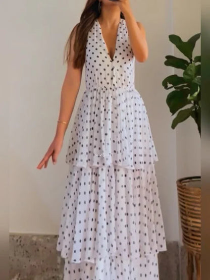 Polka dots Layered Ruffles