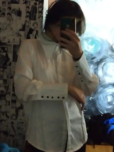 Stylish Elegant Turn Down Collar