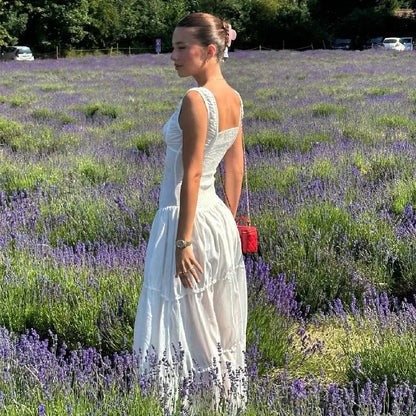 Square Neck Summer Midi