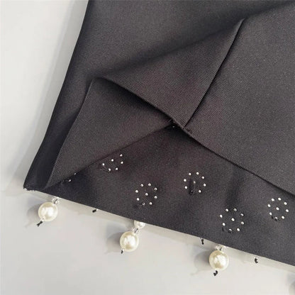 Luxury Beading Bandage Dress