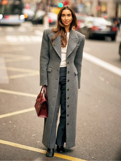 LONG Chic woolen coat