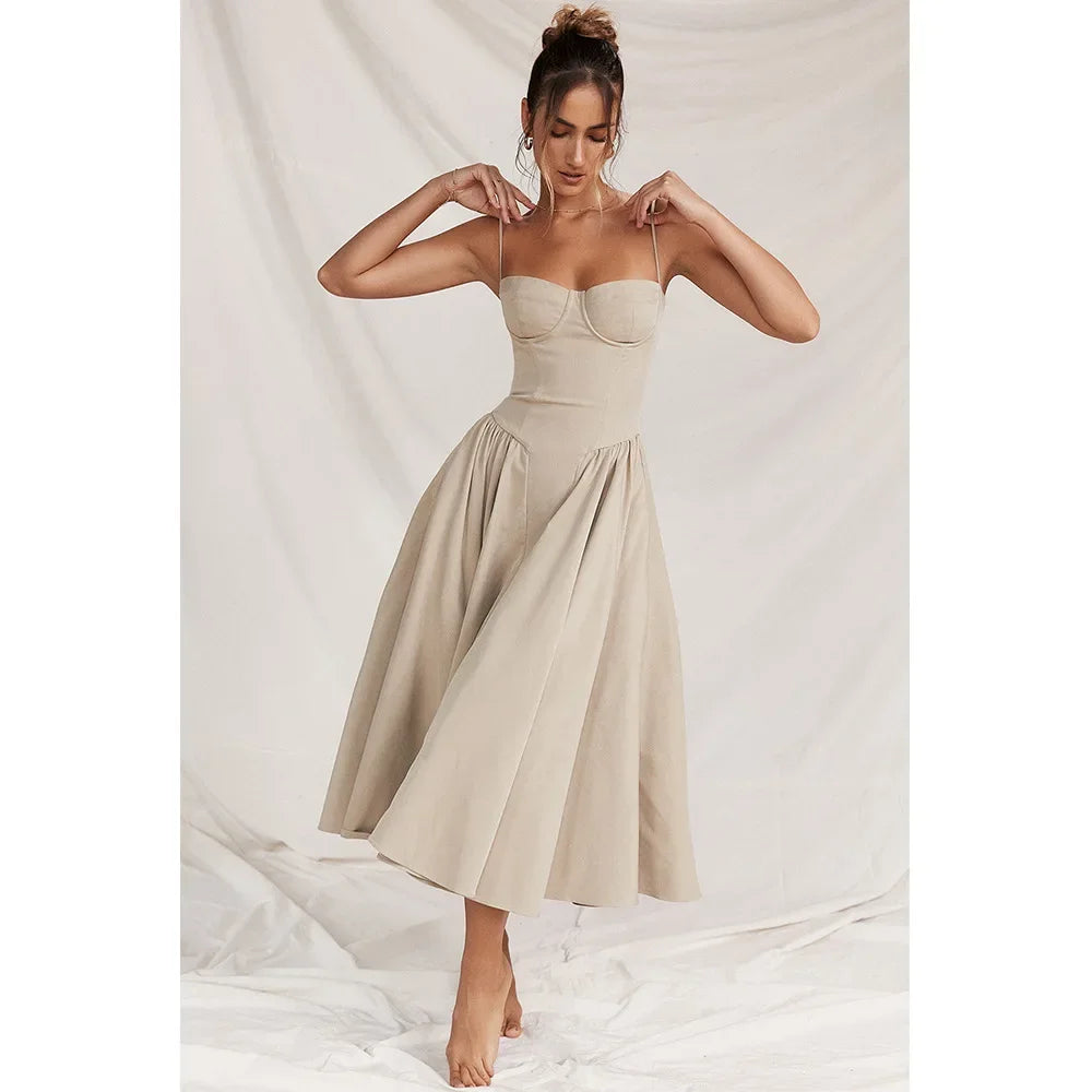 Elegant Midi with Pockets - Shellss