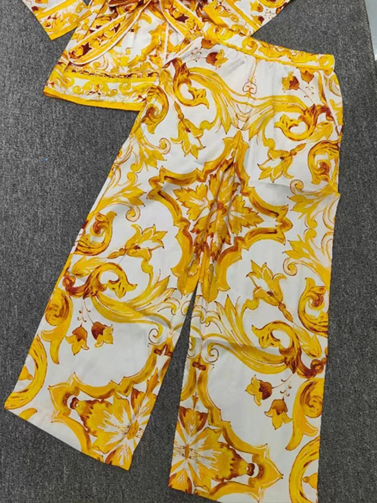 New spring and summer geometric printing lapel - Shellss