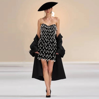 Luxury Beading Bandage Dress