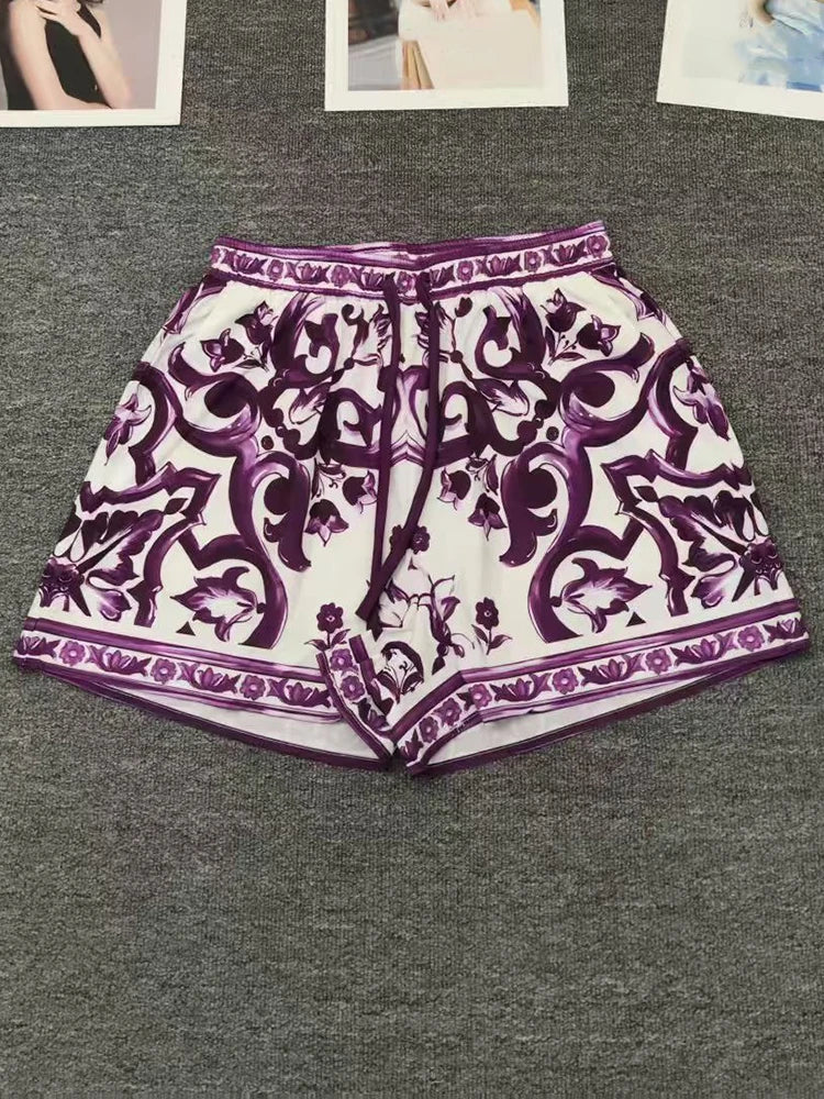 Purple Dolce Shorts & Set - Shellss