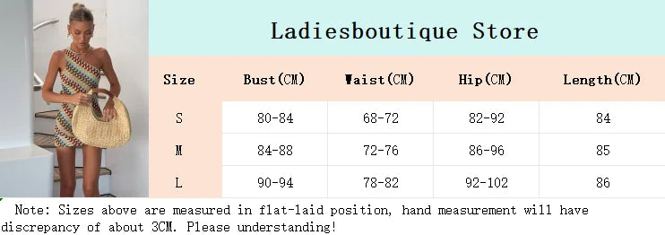 1 Knitted zig zag Mini Dress