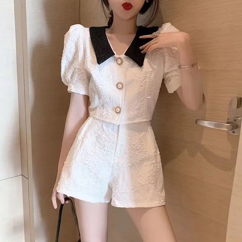 New Summer 2026 Fashionable Sportswear Set Women's Loose Pants Top Two-Piece Set Small Size Fragrance Style Casual Outfit