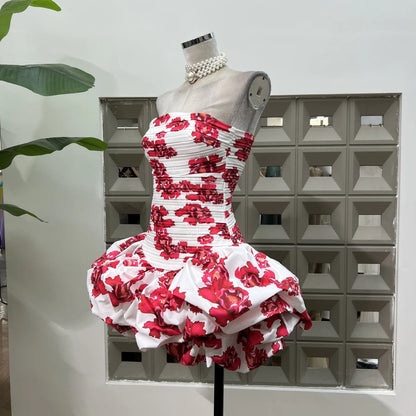 Floral Lolita Blue Red