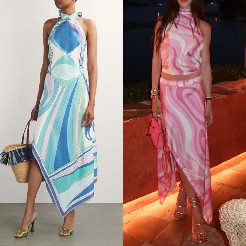 Pucci Skirt + Top celebrity set