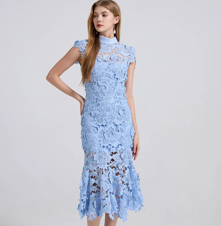 Self portrait Summer Lace Mermaid Dress