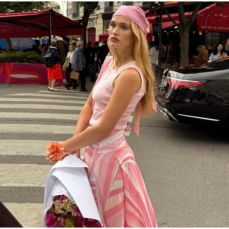 1 Pucci Vibe marble print skirt Set