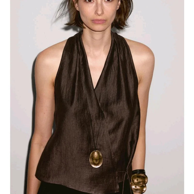 Zara vibes Brown Top