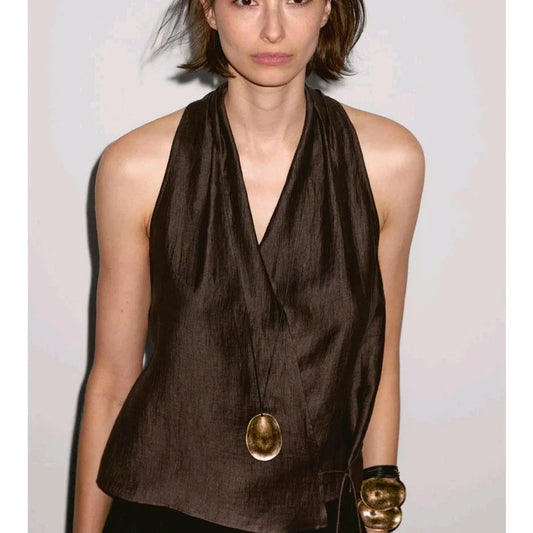 Zara vibes Brown Top