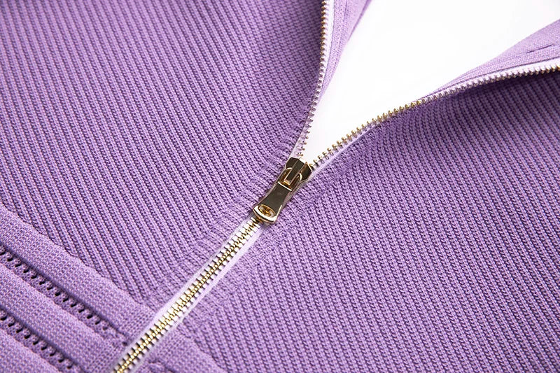 Lavender Gold Buttoned Mini