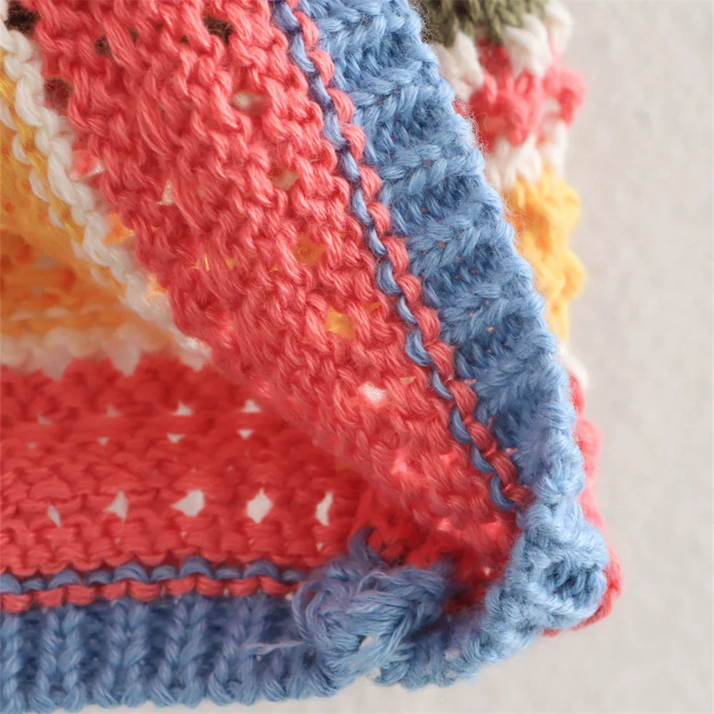 Striped Knit Colorful Set