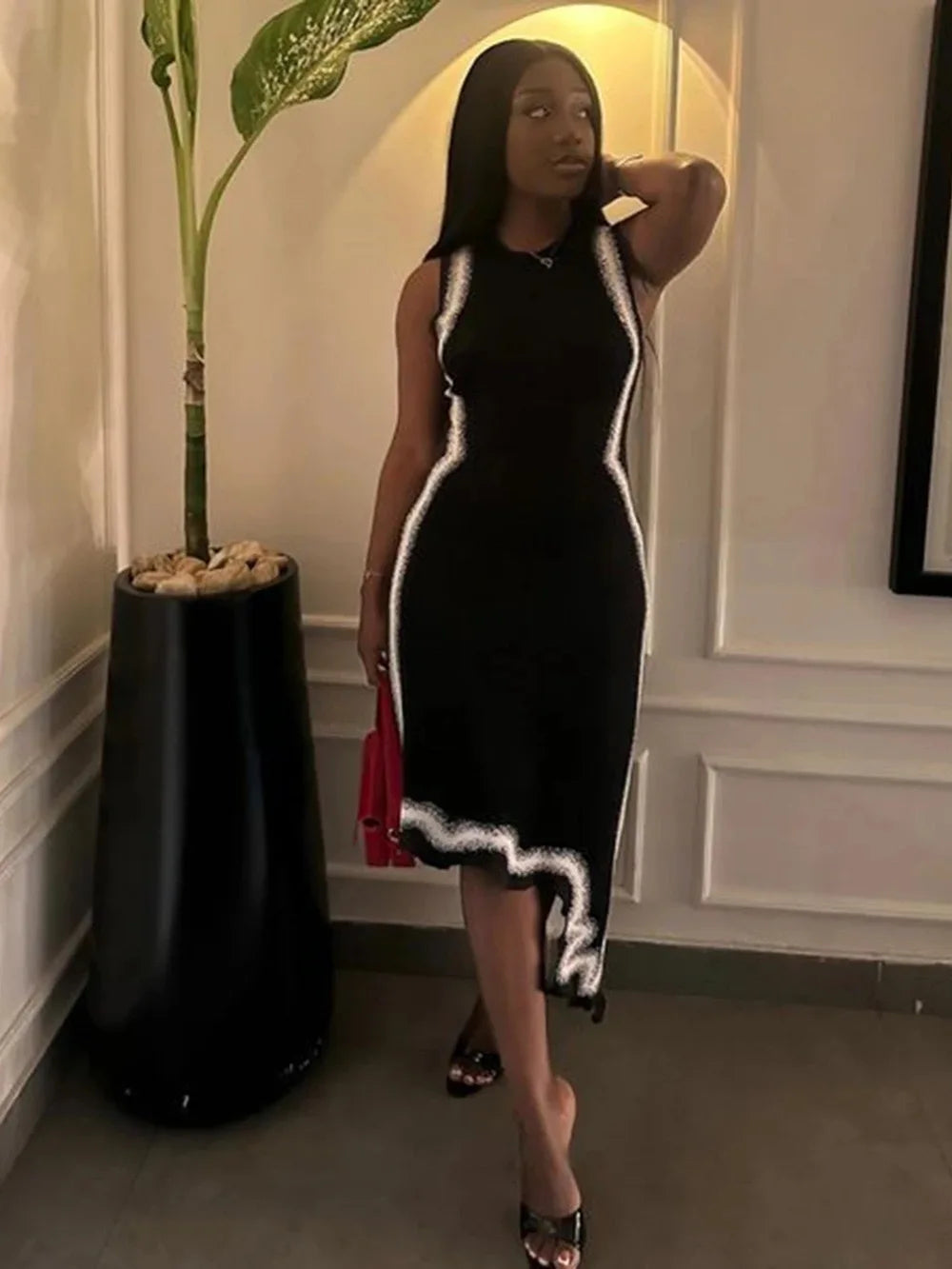 ph5 Bandage Knit Wavy Dress - Shellss