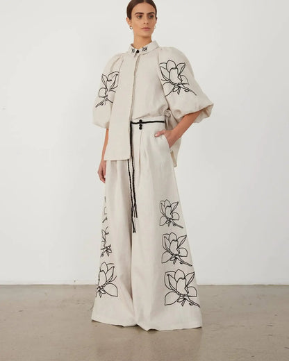 Cotton Linen Set Loose