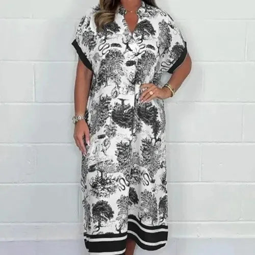 Dior Print Satin Dress