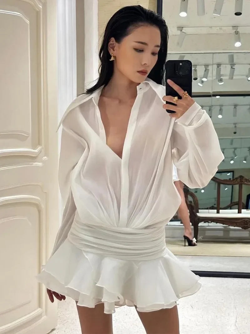 Chiffon Casual Mini Dress