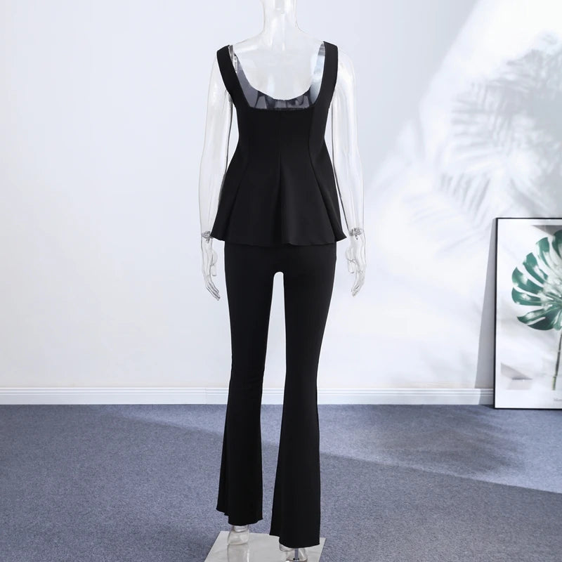 Elegant Pleated Top Trouser