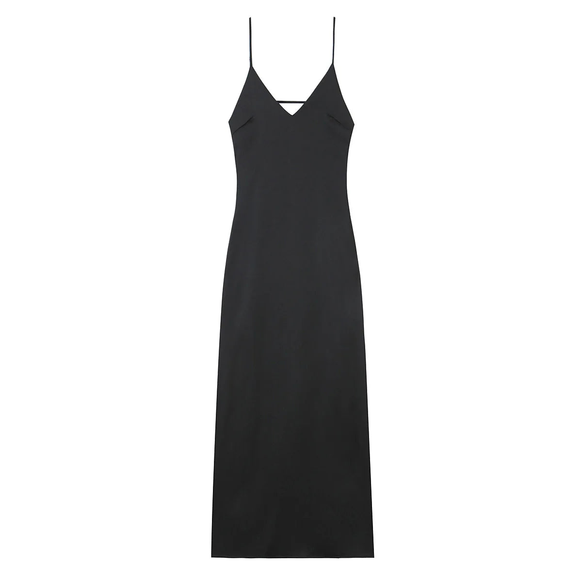 Yellow Pink Stain V Neck Sling Dress - Shellss