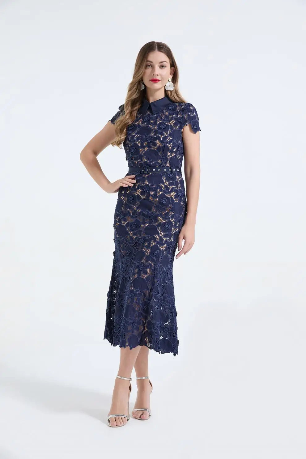 Lace Fish Tail Dress selfportarit