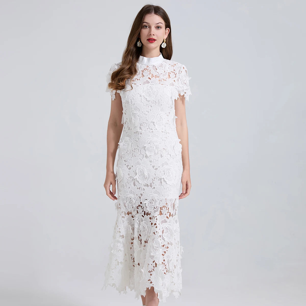 Self portrait Summer Lace Mermaid Dress