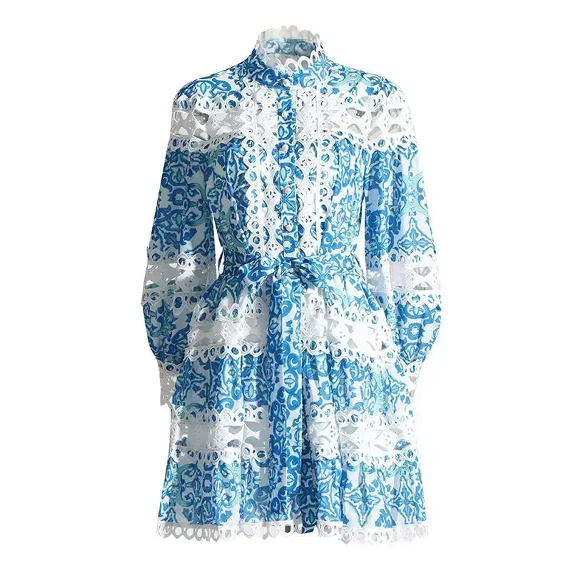 Vintage Court Style Lace Dress