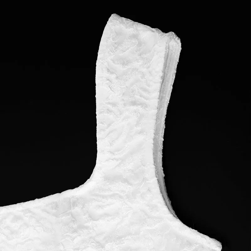 White Mini Waist clinching square neck A Line