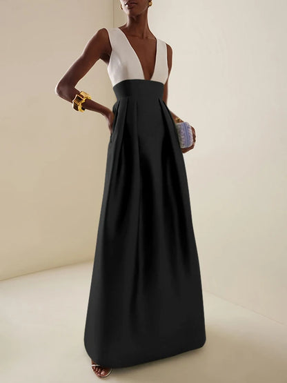 Celebrity-Inspired Elegant Evening Maxi Dress – Red Carpet Ready