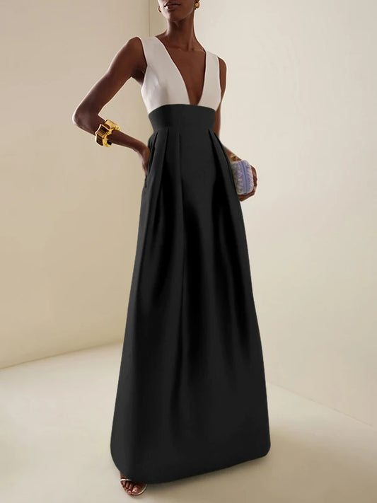 Celebrity-Inspired Elegant Evening Maxi Dress – Red Carpet Ready