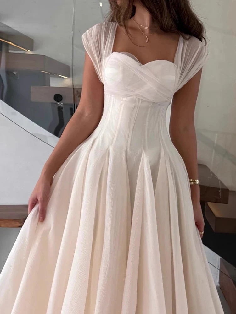 Pleated Evening Dress
