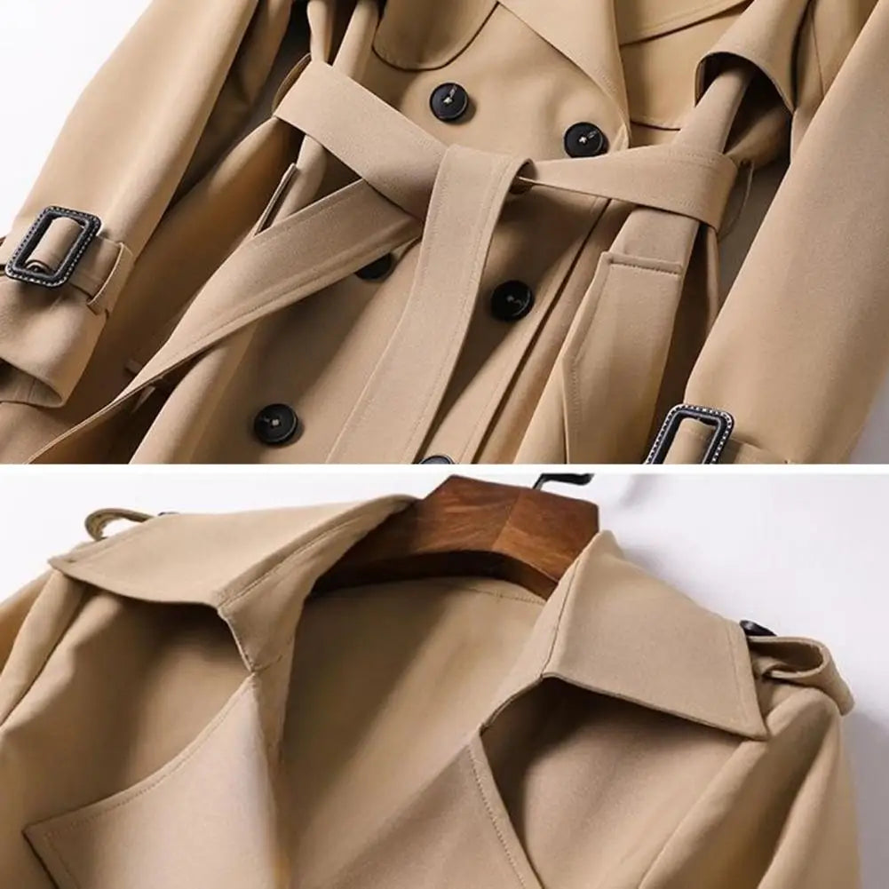 Trench Coat High Street fashion Double Breasted Long