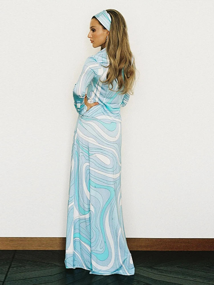 Marble Printed Skirt