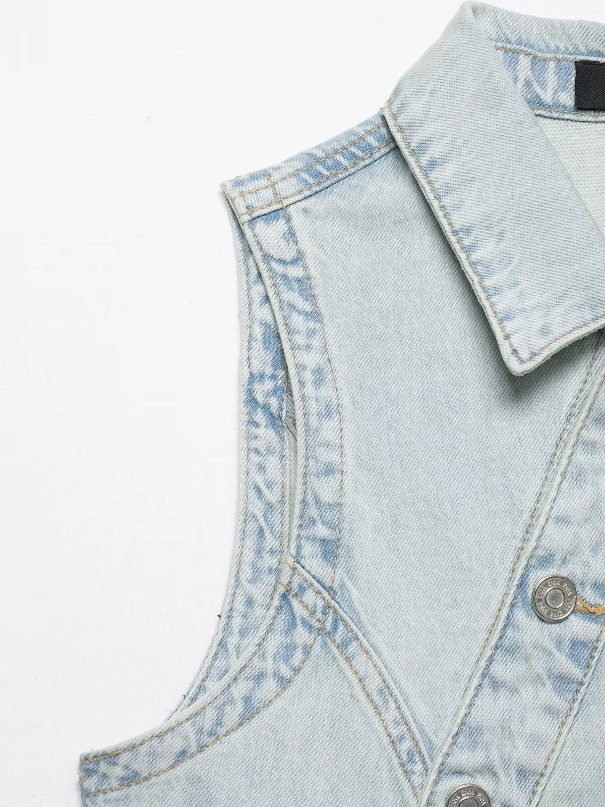 Fashionable Denim Vest And Pants Set Low Waist Long Pants Short Style Spring Season Chinese Brand Women's Clothing Ensemble