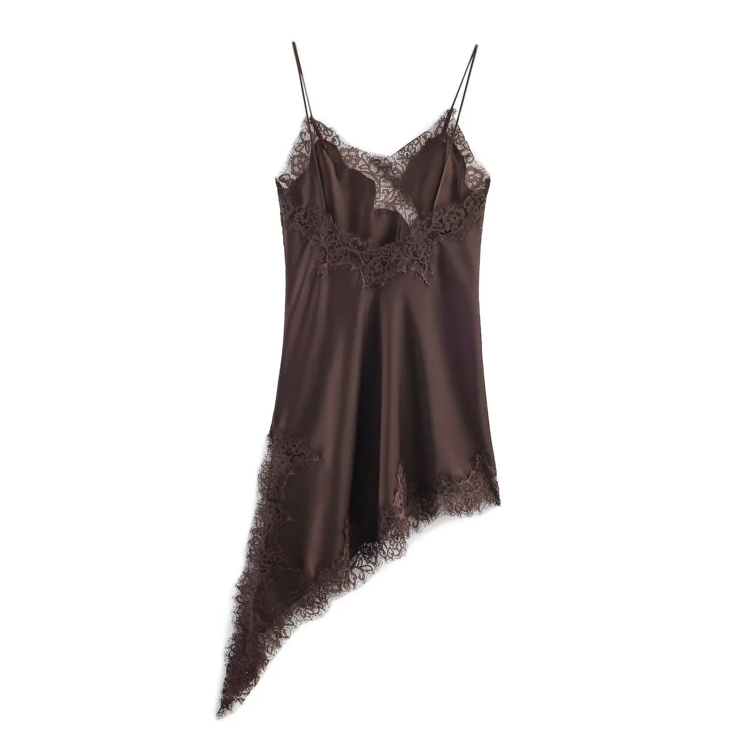 Zara Lace Asymmetric Dress- 24 hrs - Shellss