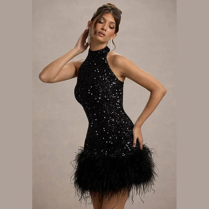 Feather party wear Dior Mini