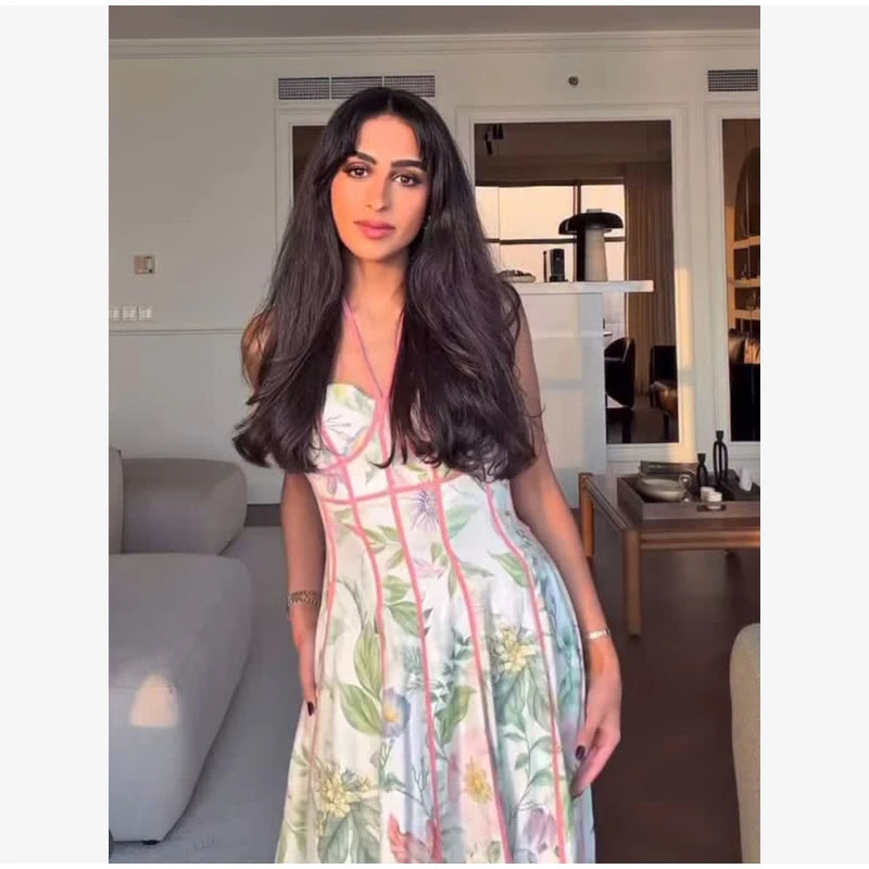 Corset floral A-line Summer Dress