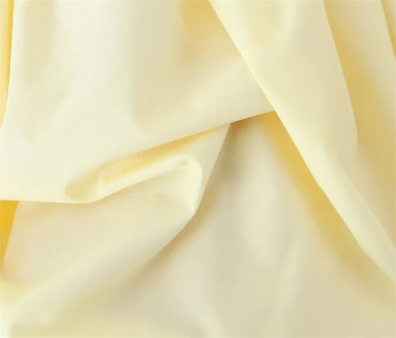 Puffy halter A-Line dress