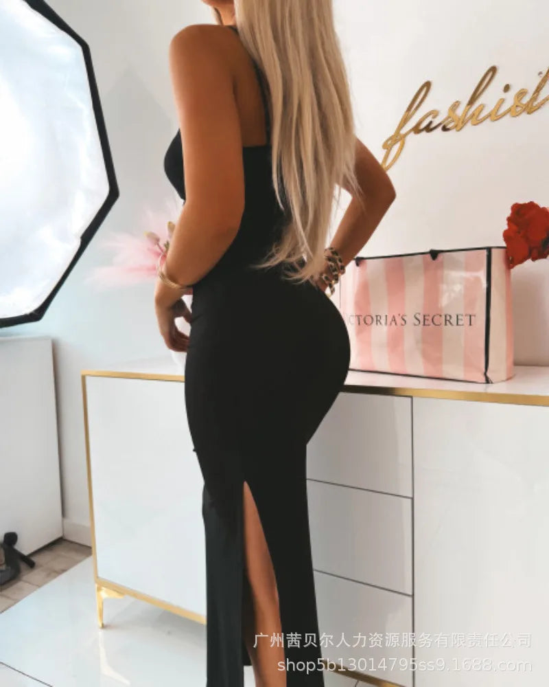 Black Backless Dress