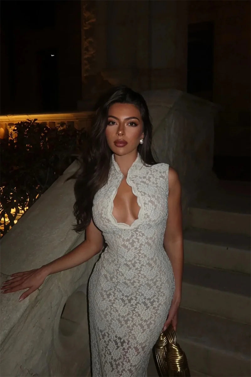 Lace Long Dress Party wear