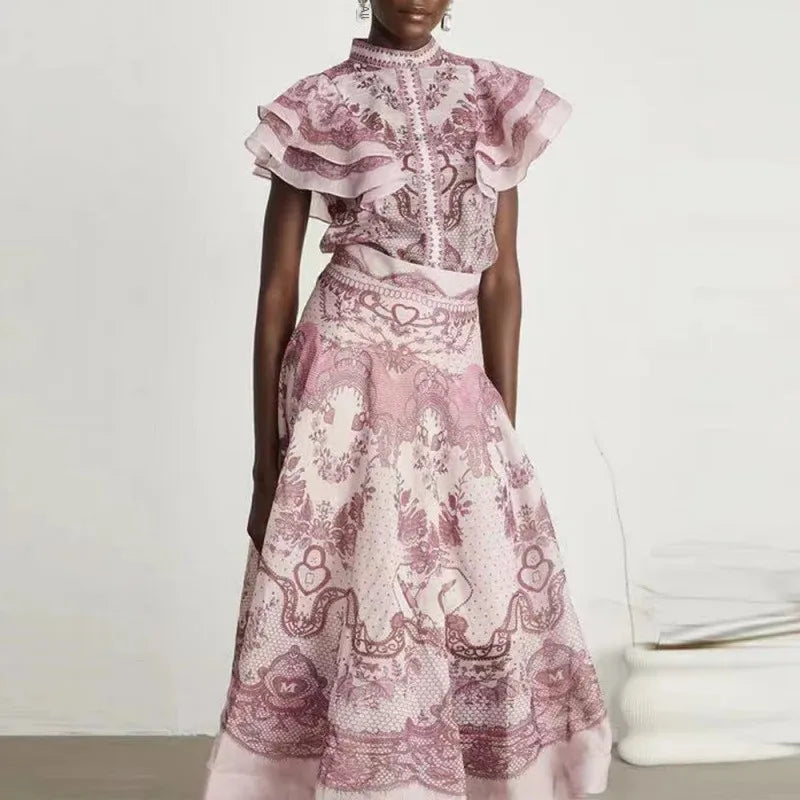 A- Line Skirt set