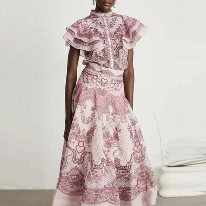 A- Line Skirt set