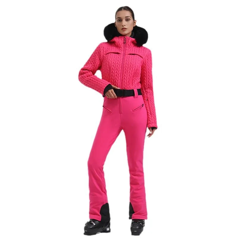 Winter New Warm Skiing Suites Women Fit Snow Jumpsuits