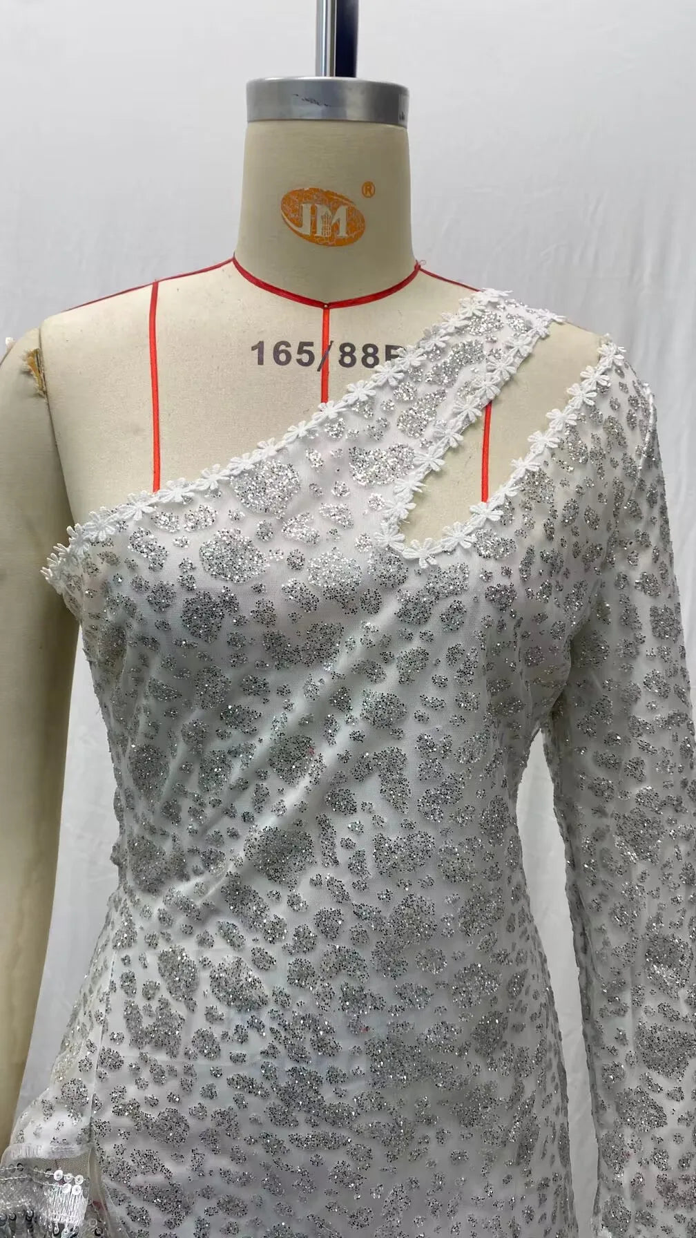 Silver embellished sparkly Party