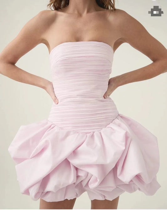 Backless bottom flower Birthday Dress