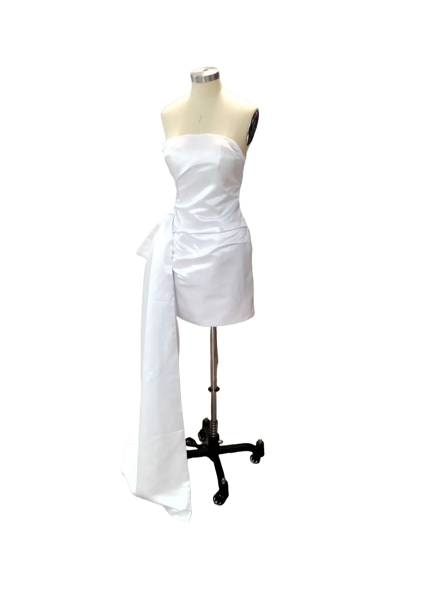 Satin party Dresses Short A Line
