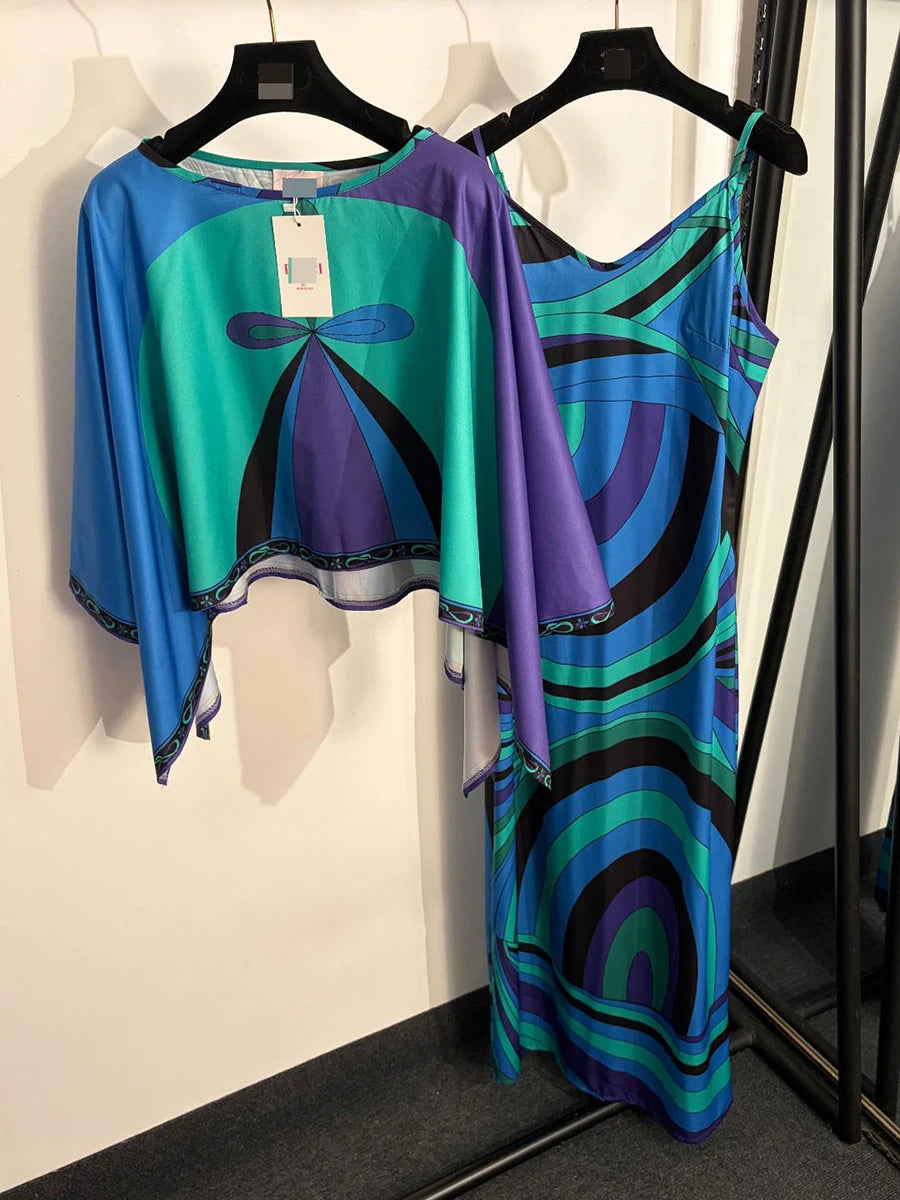 Light Blue Pucci Two Piece Set f